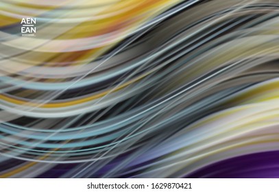 Abstract light effect wave wallpaper. Laser beams motion speed of sound in the space. Technology computer science data communication background. Fluid blurred futuristic shimmering rays..