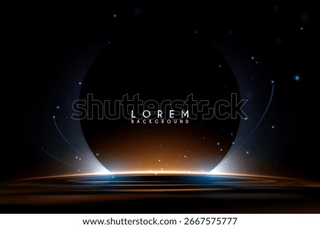 Abstract light effects on black background