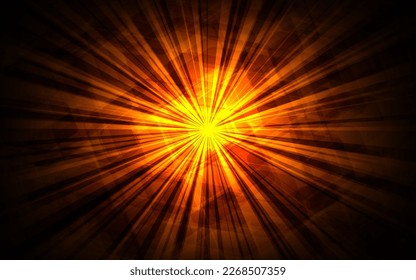 Abstract light energy, star or sun. Explosion effect. Fast motion effect. Vector background.