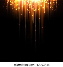 Abstract light explosion. Holiday light rays. Vector design layout for your flyers, covers, posters, brochures.