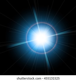 Abstract light flare background, beautiful rays of light