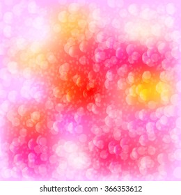 Abstract light glowing magic color bubbles pattern, bokeh, background
