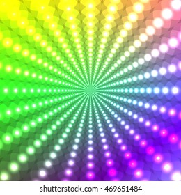 Abstract light glowing rainbow background
