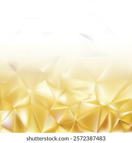 Abstract Light Gold Polygonal Background Design