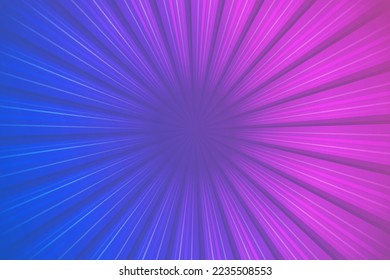 Abstract light gradient purple and blue burst background, vector illustration 