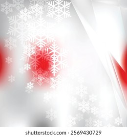 Abstract Light Gray Christmas Snowflakes Background