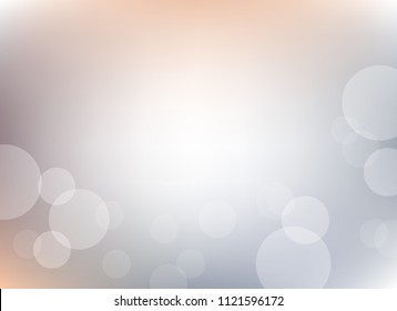 abstract light gray colorful bokeh defocused background.beautiful vector