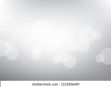 abstract light gray colorful bokeh defocused background.beautiful vector