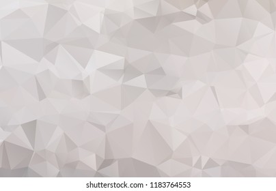 Abstract Light gray low poly mosaic background