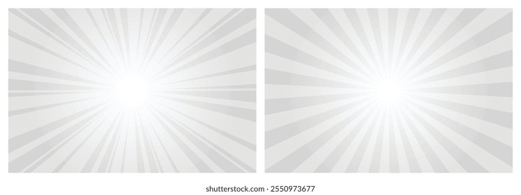 Abstract Light Gray Sunburst background. Editable Sunburst background, Sunburst, Sunbeam