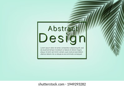 abstract light green background with blurred leaves. summer time. green frame. vector