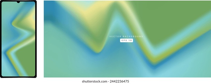Abstract light green background. Gradient mesh. Variation set. Blue green saturated vivid color blend. Modern design template for posters, ad banners, brochures, flyers, covers, websites.