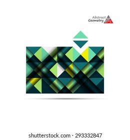 Abstract light green background Triangles | EPS10 vector illustration