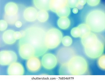 Abstract light green circles