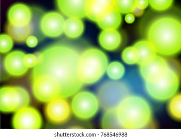 Abstract light green circles