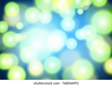 Abstract light green circles