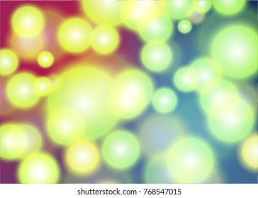 Abstract light green circles
