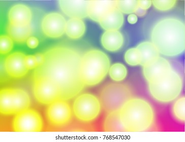 Abstract light green circles