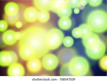 Abstract light green circles