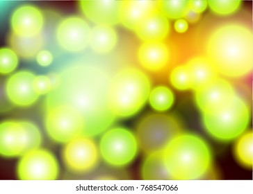 Abstract light green circles