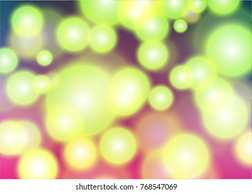 Abstract light green circles