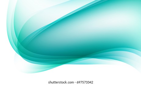 Abstract light green curve background