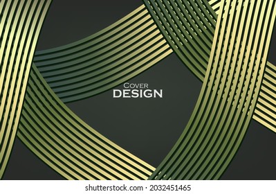 Abstract light green geometric diagonal overlay layer background. Modern abstract background for design. Geometric pattern. Vector illustration.