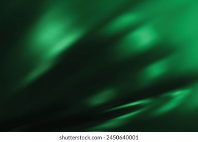 Abstract light green gradient background. Minimalistic subtle wavy silk texture. 3D vector illustration.