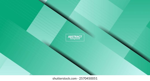 Abstract light green gradient background with simple patterned rectangles. Dynamic and luxurious design. Vector eps10
