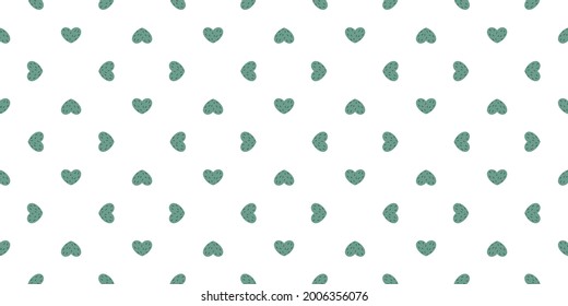 Resumen de patrón de corazón verde claro Ilustración de vectores sin soldadura