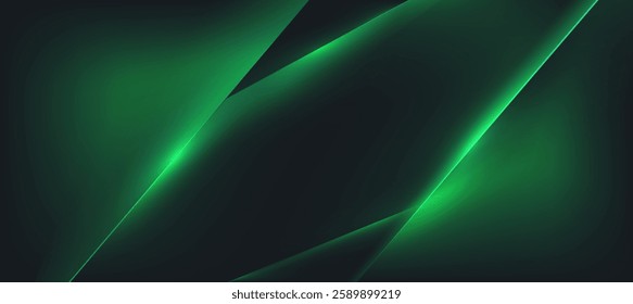 Abstract light green neon technology background, Futuristic digital glowing lines background for presentation business or tech event poster EPS 10