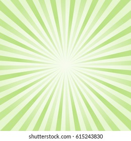 Abstract light Green rays background. Vector EPS 10, cmyk.