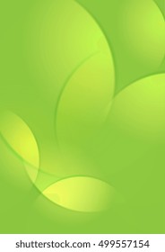 Abstract light green smooth waves background. Vector corporate graphic design