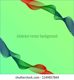 Abstract light green vector background