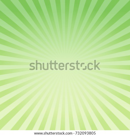Abstract light Green Yellow gradient rays background. Vector EPS 10, cmyk