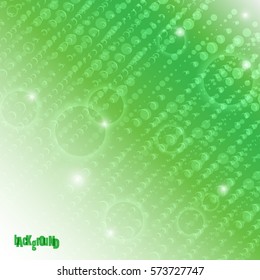 Abstract Light Green-White Background,Vector Illustration,Graphic Design.Dotted Perspective Circles Backdrop.Modern Colorful Concept.For Brochure Cover,Web Site,Business Card And Promotion Material