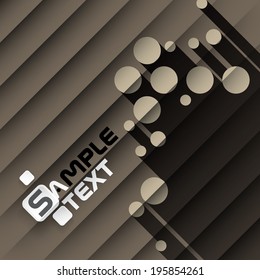 Abstract Light Grey Round Shapes Background. Vector Illustration. Eps 10