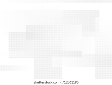 Abstract light grey tech squares background. Vector geometric design