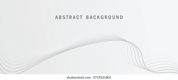 Abstrato luz cinza onda linhas fundo com design minimalista limpo e moderno, perfeito para o uso de negócios, tecnologia e apresentação de negócios.