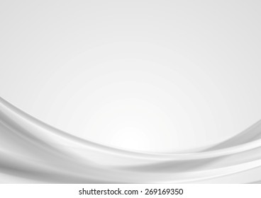 Resumen de fondo ondulado gris claro. Ilustración del vector