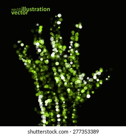 Abstract light hand, futuristic vector illustration eps10