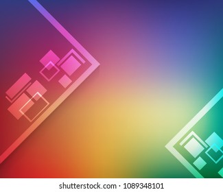 Abstract light, hexagon, colors background