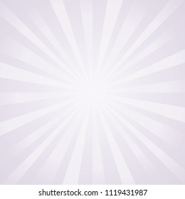 Abstract light lilac gray rays background. Vector EPS 10