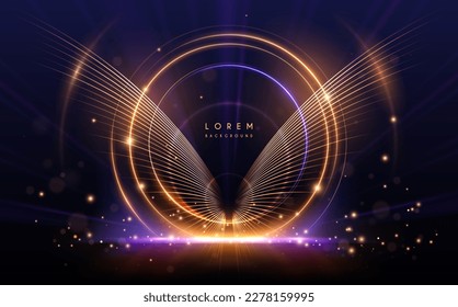 Abstract light lines effect background