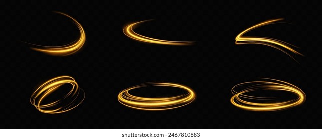 
Abstract light lines of high quality, golden color. Neon glows and bends. Abstract rock. Not the new yellow fast lines. Dynamic slides.