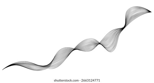 Linhas de luz abstratas de movimento de alta velocidade. Curva brilhante, linha de velocidade. Movimento abstrato. Traços dinâmicos.