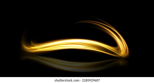 Abstract light lines of movement and speed. light ellipse. Galaxy Glint. Glowing podium. Space tunnel. Light everyday glowing effect. semi-circular wave, light trail curve swirl. Bright spiral. 