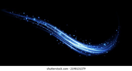 Abstract light lines of movement and speed. light blue ellipse. Glitter Galaxy. Glowing podium. Space tunnel. Light everyday glowing effect. semicircular wave, light vortex wake. Bright spiral.
