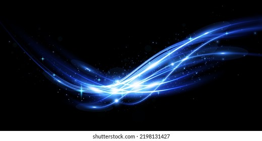 Abstract light lines of movement and speed. light blue ellipse. Glitter Galaxy. Glowing podium. Space tunnel. Light everyday glowing effect. semicircular wave, light vortex wake. Bright spiral.
