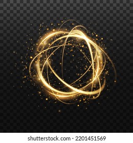Abstract light lines of movement and speed. light ellipse. Galaxy Glint. Glowing podium. Space tunnel. Light everyday glowing effect. semi-circular wave, light trail curve swirl. Bright spiral. 